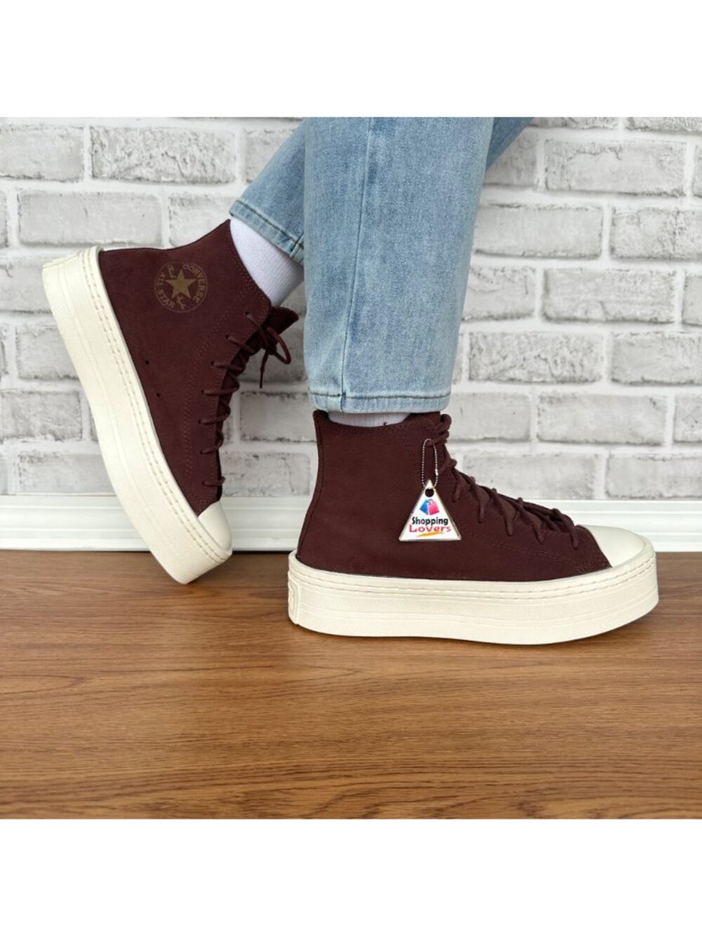 Converse Chuck Taylor Lift Platform Hi Suede Fleece Lining 8.5 Wmn Shoes A06783C - Picture 4 of 11